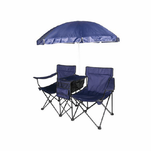Double  Armchair with Detachable Umbrella