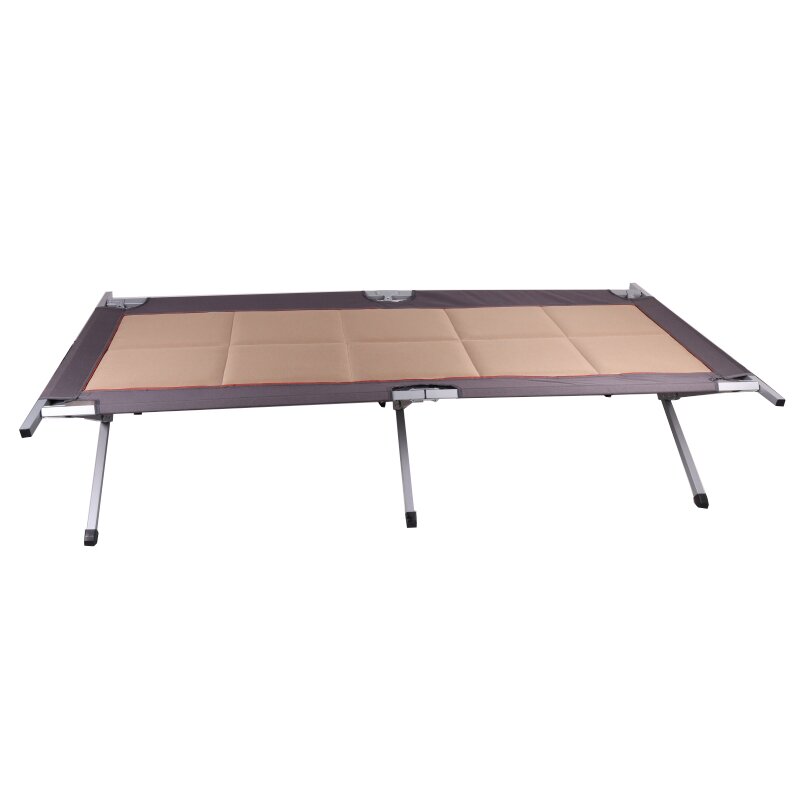 Military Style Steel Folding Camping Cot with Padded Mattress C116PD