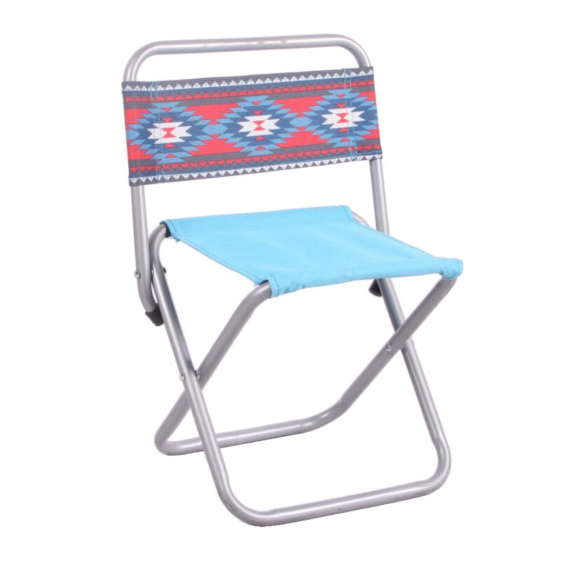 Portable Folding camping stool with backrest,  F505
