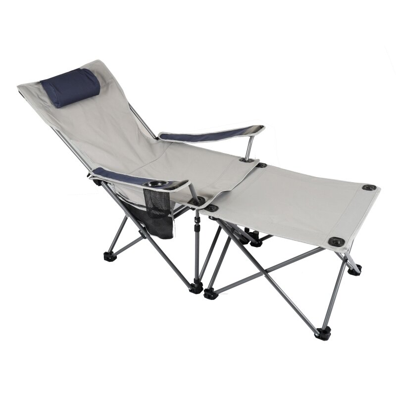 Convertible Lounger Chair with Detachable Swivel Side Table/Footrest B358T