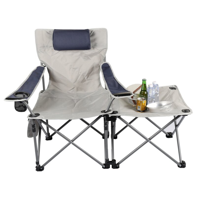 Convertible Lounger Chair with Detachable Swivel Side Table/Footrest B358T