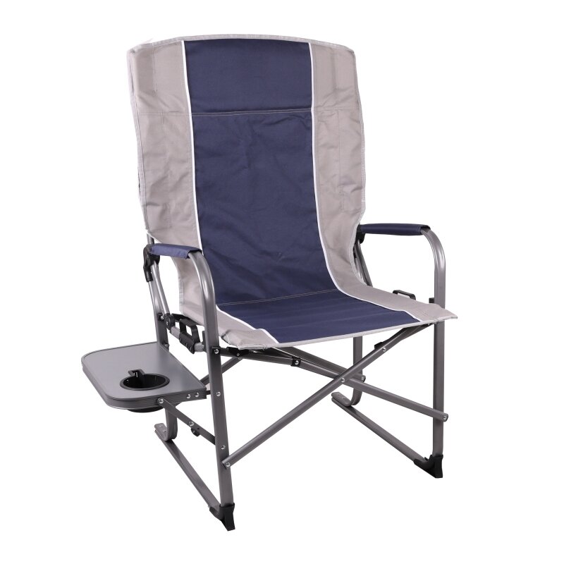 Reclining Lounger Chair with Side Table & Easy-Lift Backrest Adjuster B414