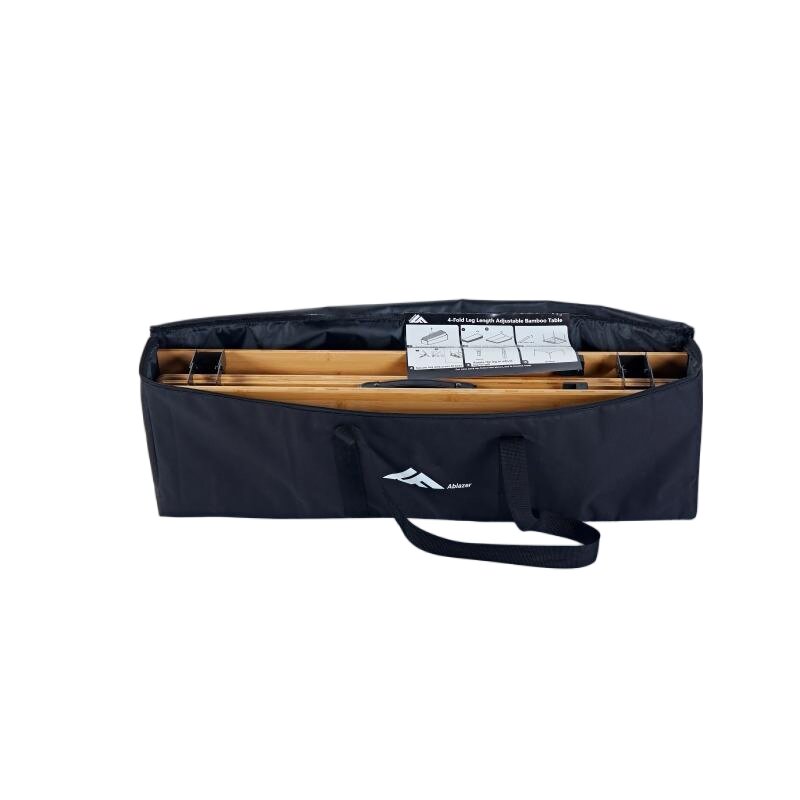 4-Fold Bamboo Top And Multi-Height Adjustable Table BT890